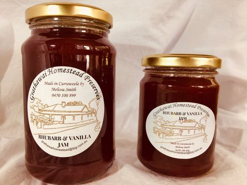 RHUBARB & VANILLA JAM
