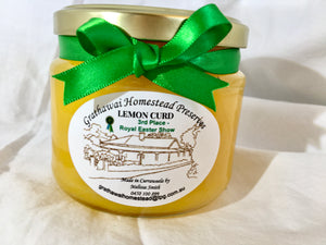 LEMON, LIME OR PASSIONFRUIT CURD - Third Place (Royal Easter Show)